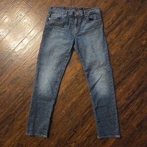 Armani Exchange J16 Straight Fit Jeans Stone Washed Cotton Stretch Denim Size 33